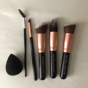 make up brush set & beauty blender